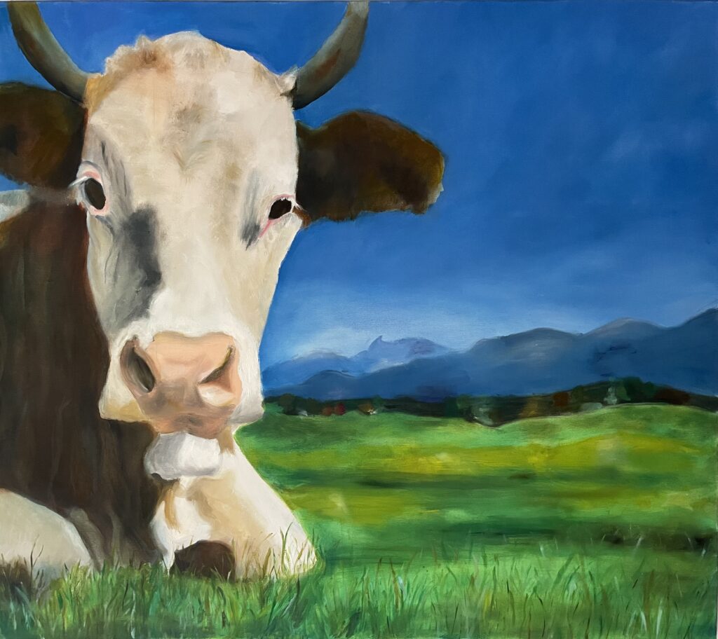 Öl auf Leinwand 
80 x 90 cm